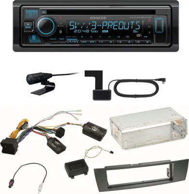 Produktbild von Kenwood KDC-BT950DAB Bluetooth Digitalradio Einbauset für BMW E87 E81 E82 X1 E84