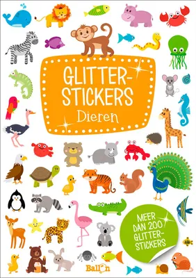 Image de Glitterstickers dieren