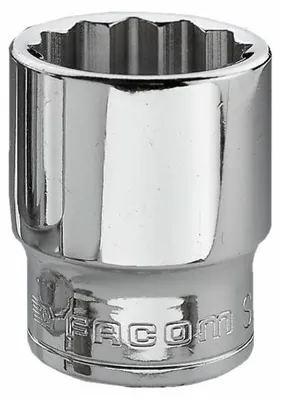 Image de Douille 3/8'' 12 pans métriques diamètre 11mm longueur 27mm - FACOM - J.11