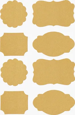 Produktbild von Papier Sticker "Etiketten", 32 Stück Gold