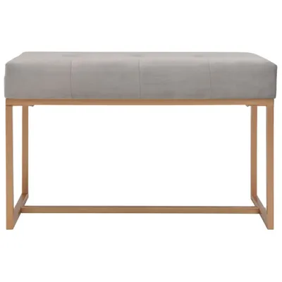 Produktbild von vidaXL Bank 80 cm Grau Samt