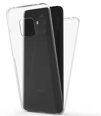 Image de NALIA Housse de téléphone portable à 360 degrés pour Huawei Mate20 Pro, housse intégrale Bumper Etui transparent
