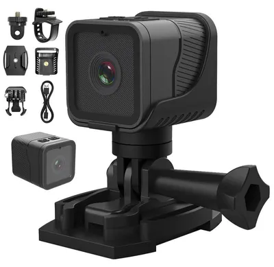 Produktbild von Helmkamera für Fahrrad mit WiFi – 1080P HD, 120° Weitwinkel, 12 MP – Loop-Aufnahme, 900 mAh – Action Cam und Fahrrad-Dashcam mit Halterungen