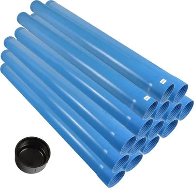 Produktbild von Agora-Tec® 3 Zoll Brunnenrohr-Set (15 Meter) inkl. 2 m Filterrohr (SW 0,5mm) und Bodenkappe