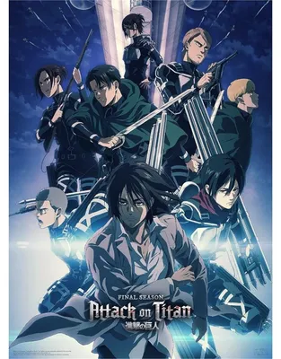 Produktbild von P. Derive: Animation: Attack on Titan -  Final Season 2 Posters 52x38 cm Set