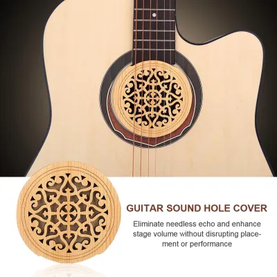Productafbeelding van Geluidsklep voor gitaar, gitaar geluidsklep, afdekking voor de geluidsgat van een gitaar, akoestische gitaar geluidsklep, accessoire voor gitaar