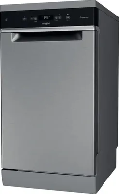 Obrázek produktu pro Whirlpool WH4FD11CS7A0X, Stojací, Úzká (45 cm), Nerezová ocel, Černá, Knoflíky, 1,3 m