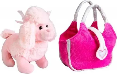 Produktbild von Norimpex Rosa Plüsch Pudel in Tasche 2002341