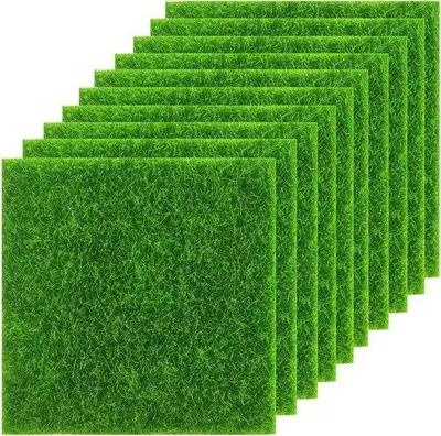 Produktbild von Famanu Kunstrasermatten 15 cm x 15 cm - 10 Stück