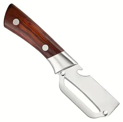 Obrázek produktu pro Dvoukomponentový multifunkční škrabka na zeleninu z nerezové oceli, kuchyňské náčiní 2 v 1 s otvírákem na lahve, ergonomický dárek pro milovníky vaření. Verze: 1 kus