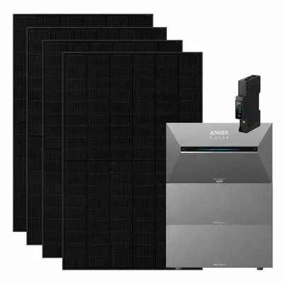 Produktbild von 1820W Balkonkraftwerke Anker Solarbank E2700 3 Pro mit smart meter und 2 BP2700 Erweiterungsbatterie