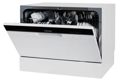 Produktbild von Tomado TDW5501W Tischgeschirrspüler für 6 Maßgedecke - 5 Programme - Weiß