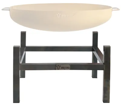 Productafbeelding van BBQ-Toro koolstofstaal frame voor vuurschalen, geschikt voor vuurschalen met een diameter van 80 cm, vierkant, met een antieke, roestige uitstraling