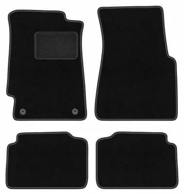 Obrázek produktu pro Velurové autokoberce pro: Honda Civic V 1991-1996 (hatchback) – sada 4 ks, černé, na míru – Wielganizator LUX