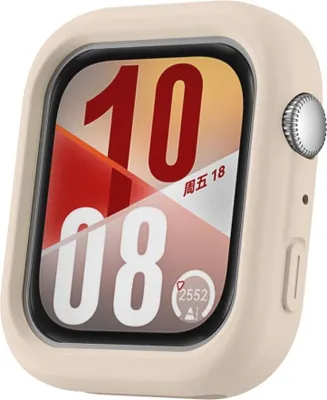 Obrázok produktu pre Silikónové ochranné puzdro pre Huawei Watch Fit 4 Half Coverage Case Beige