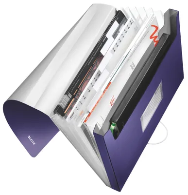 Produktbild von Leitz 39570069, A4, Polypropylen (PP), Blau, 250 Blätter, 80 g/m², 6 Taschen