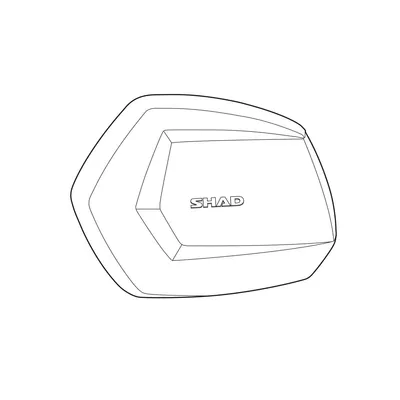Zdjęcie produktu dla SHAD SH35 Abdeckung links Aluminium