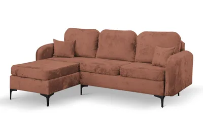 Zdjęcie produktu dla ANMIL, narożnik VENTO, kształt L, wymiary 228 × 96 × 172 cm, obicie: tkanina Rosa. Uniwersalna sofa z funkcją spania, możliwość montażu zarówno z lewej, jak i z prawej strony