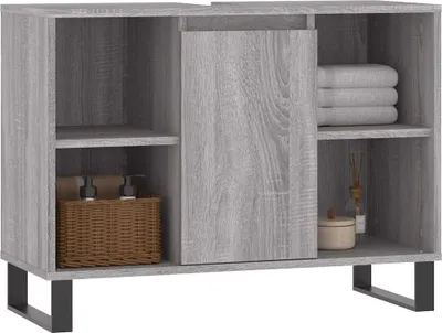 Obrázek produktu pro vidaXL Koupelnová skříňka Grey Sonoma 80x33x60 cm Dřevěný materiál