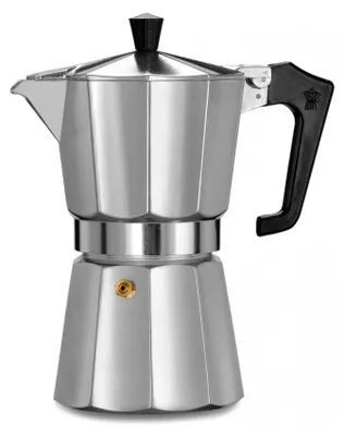 Produktbild von PEZZETTI Italexpress, Mokka-Kanne, 0,7 l, Aluminium, Schwarz, Aluminium, 14 Tassen, 1 Stück(e)