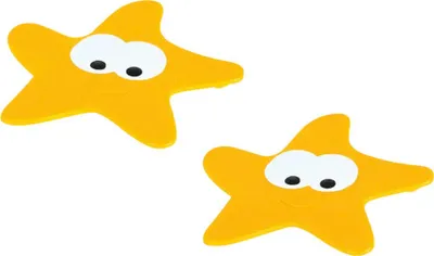 Immagine prodotto di Spirella tappetino doccia tappetino vasca inserto antiscivolo "Star "Arancione - 5 pezzi - antibatterico antiscivolo con ventose - circa 13 x 12,5 cm