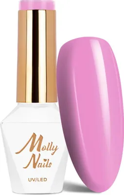 Obrázek produktu pro Molly Nails Flamingo Dusty Pink HEMA/Di-HEMA-free hybridní lak na nehty, 8 g, č. 140