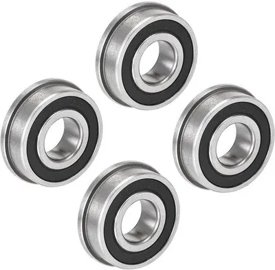 Obrázek produktu pro Ložiska s přírubou, rozměry 15 x 35 x 11 mm - 4 kusy, určená pro průmyslová zařízení