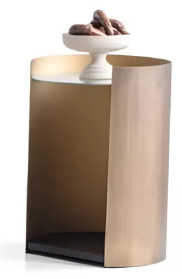 Produktbild von Eleganter Halbrunder Beistelltisch Wohnzimmer Ablagetische Möbel