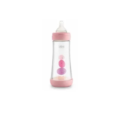 Image de Chicco Perfect5 Flasche 4M+300ml Rose Silikon