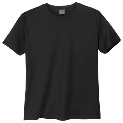 Produktbild von Ahorn Basic Rundhals T-Shirt schwarz Übergrößen