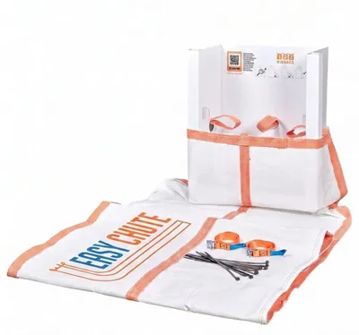 Produktbild von Easy Chute | Mit 3 flexibler Bauschuttrutsche Ø80 | Starterkit | 9 Meter