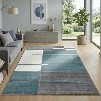 Immagine prodotto di Carpetsale24 Tappeto Design per Soggiorno Moderno Morbido Pelo Corto Taglio Contorno Facile da Pulire, Dimensioni: 160x230 cm