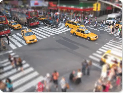 Produktbild von MuchoWow® Mauspad Mousepad New York - Amerika - Taxi 23x19 cm - Mousepads - Maus Mat - Pad - Mausunterlage - Schreibtischunterlage - Mauspad