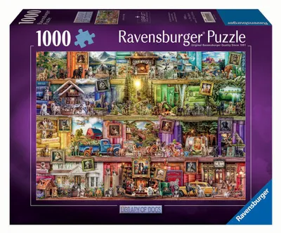 Image de Ravensburger Legpuzzel The Library of Dogs, 1000st.