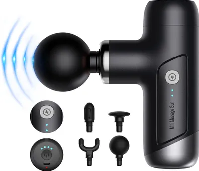 Produktbild von INF Mini Massage Gun mit 6 Geschwindigkeiten & 4 Frequenzen für Muskelentspannung