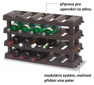 Obrázek produktu pro Stojan na lahve - 4police