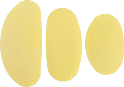 Produktbild von 3x Silikon-Töpferrippen, 3 Größen, Keramik-Ton Modellierwerkzeug, flexibel & weich für Bastelarbeiten & kreatives Formen