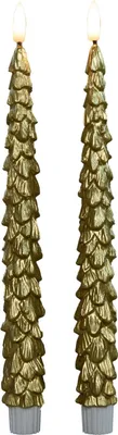 Productafbeelding van Dinerkaars kerstboom 27 cm goud Anna's Collection