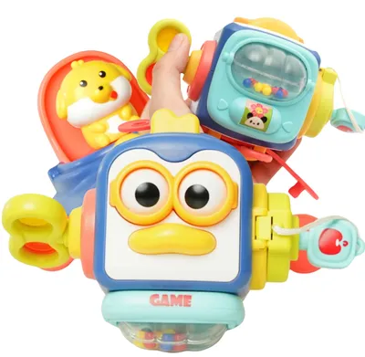 Image de WOOPIE : Jeu Montessori "Pingwinek", cube sensoriel 6 en 1