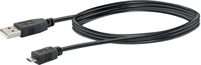 Zdjęcie produktu dla Schwaiger CK1511 533, 1 m, USB A, Micro-USB B, USB 2.0, Męska/Żeńska, Czarny
