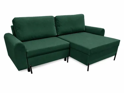 Produktbild von Ecksofa Porto mit Bettkasten, Grün Kronos 19