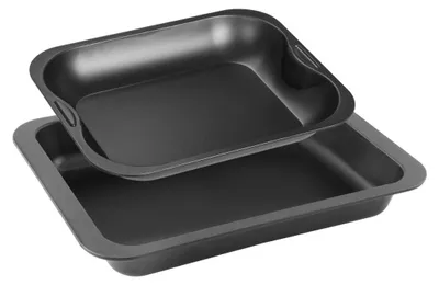 Image de Ensemble de 2 plats de cuisson four rectangulaires 37 x 27 cm et 28 x 23 cm Zenker Special Cooking