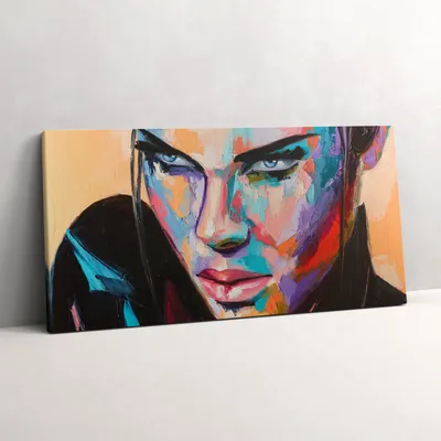 Produktbild von Porträt einer Frau – Leinwandbild Wandbild – 100x50 cm – Leinwandbilder – Wandbilder – Schlafzimmer – Flur