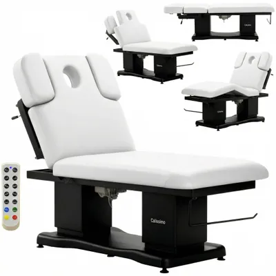 Image de Lit de massage électrique pour salon de beauté, pédicure, chauffage, réglage Ian.
