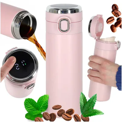 Obrázok produktu pre Termoska s náustkom LED 350 ml, ružová