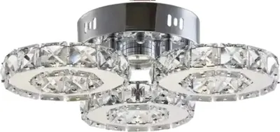 Produktbild von Moderne Kristallleuchte, einstellbare Lichtfarbe, dimmbare Funktionen, 3 Ringe Klein-a, RC Dimmung