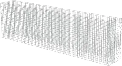 Zdjęcie produktu dla Podwyższona Donica Gabionowa, Galwanizowana Stal, 360X50X100 Cm Lumarko!