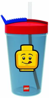 Obrázek produktu pro LEGO 40440001 LEGO kelímek na pití s brčkem ICONIC, 0,5 l