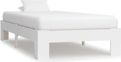 Obrázok produktu pre Posteľný rám, biely, borovicový masív 90x200 cm