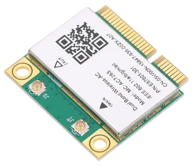 Zdjęcie produktu dla Karta sieciowa Mini PCI-E Gigabit dwuzakresowa z obsługą Bluetooth 4.2 i Wi-Fi MC-AC7265